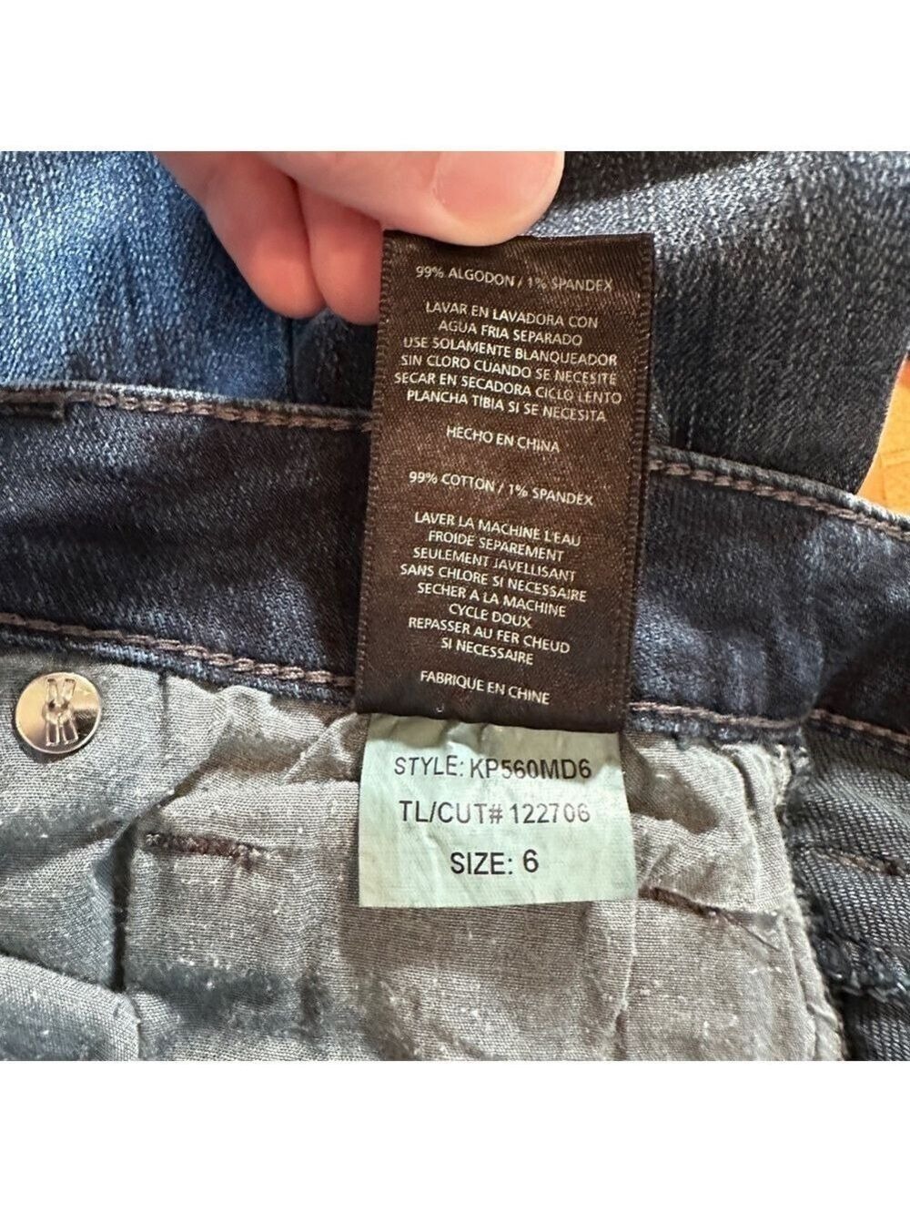 Kut from the Kloth Dark Blue Straight Leg Jeans - Size 6 - Picture 12 of 12
